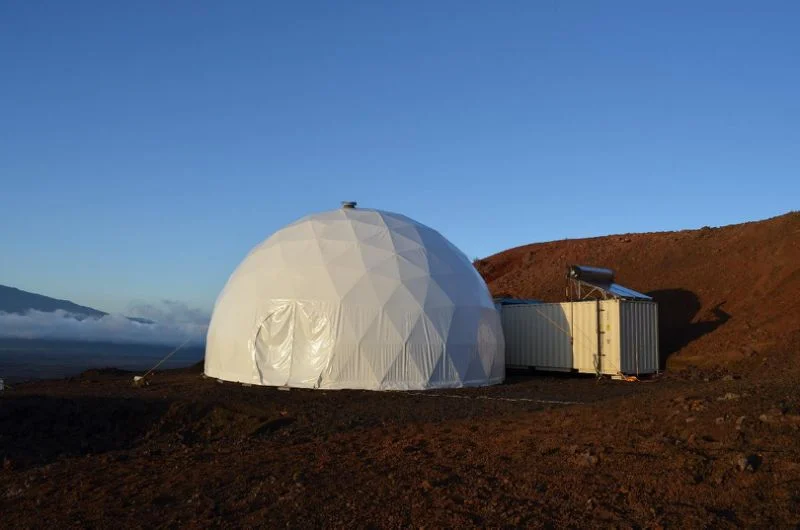 (AFP Photo/Sian Proctor) Are lovers of geodesic domes more likely than average to shut themselves away in an isolated habitat for years on end?